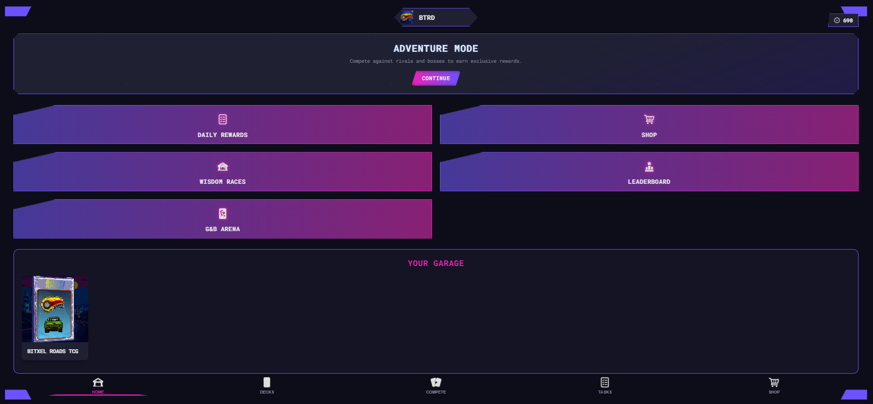 BTRD is the ticker - Farcaster Mini Apps screenshot